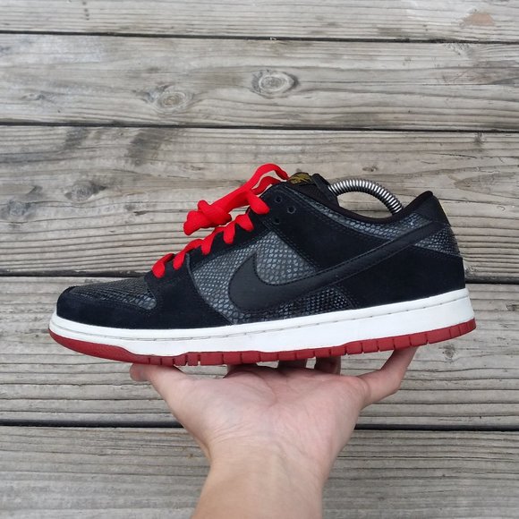 Women Size 8.5/ Size 7 Men Nike SB Dunk Low Premium Snakeskin Snake Eyes Shoes main image 8